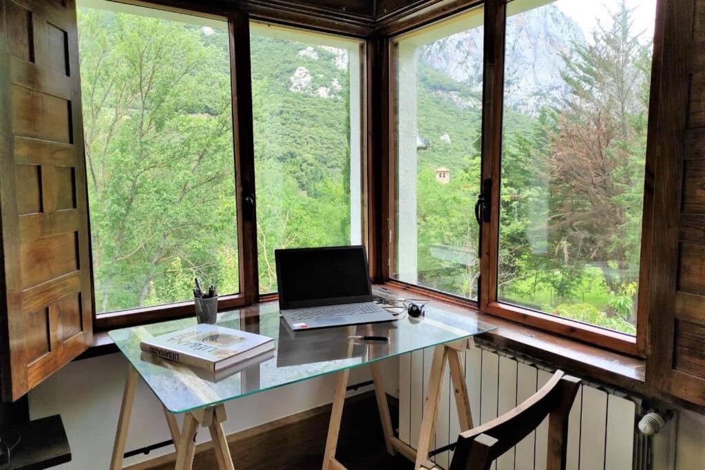 El Chalet De La Poza - Rio, Barbacoa, Wifi, Zona De Trabajo, Vistas. Lebena Exterior foto
