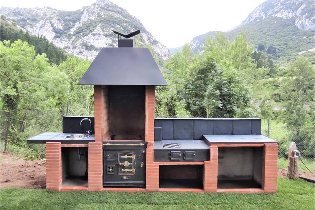 El Chalet De La Poza - Rio, Barbacoa, Wifi, Zona De Trabajo, Vistas. Lebena Exterior foto
